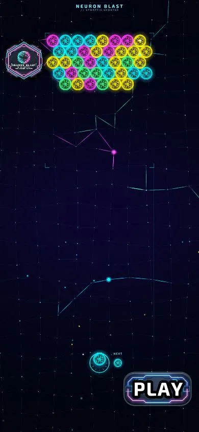 Neuron Blast, first frame of the playable